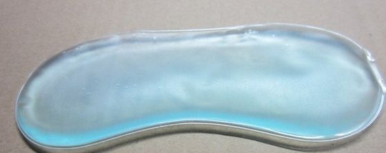 Light Blue Liquid Cooling Gel Eye Masks For Sleeping With Custom Size