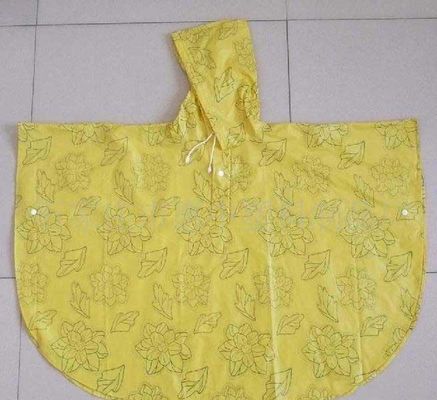 Mickey Mouse PVC Rain Coats With Hood For Children , Promotional Long Rainwear