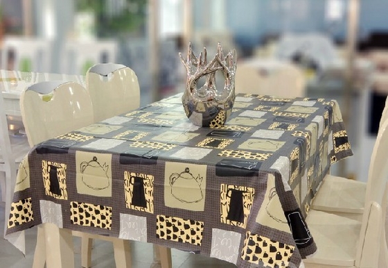 Custom Printed PVC Table Cloth Waterproof For Restaurant