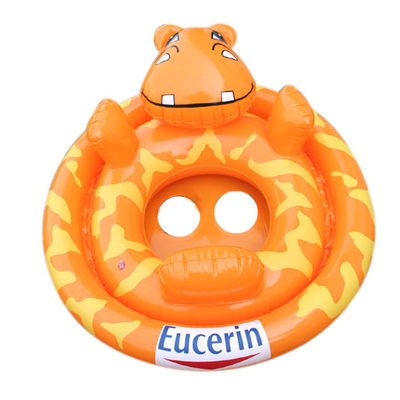 Cute Orange Crab Inflatable Water Toys Plastic For Swim , 39X36 Inch