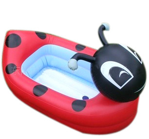 Elephant Pvc Inflatable Water Toys Blue Baby Bath For Promotion
