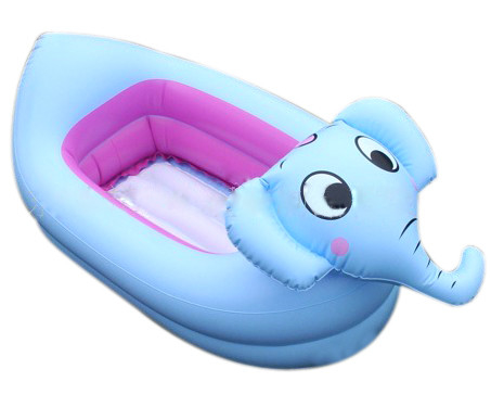 Elephant Pvc Inflatable Water Toys Blue Baby Bath For Promotion
