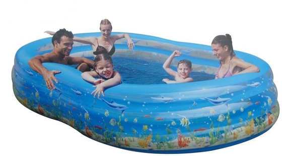 Double Deck PVC Inflatable Swimming Pools Comfortable For Adult