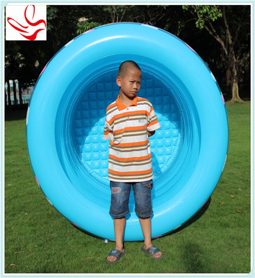 Large PVC Stripe Round Inflatable Swimming Pools For Babies Play , 134X57cm
