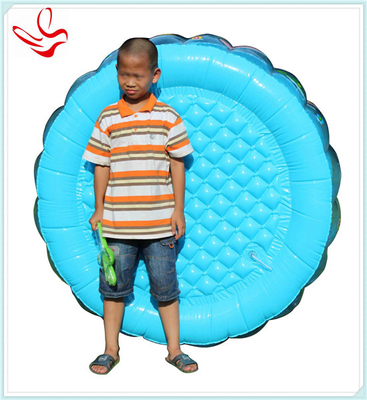 Large PVC Stripe Round Inflatable Swimming Pools For Babies Play , 134X57cm