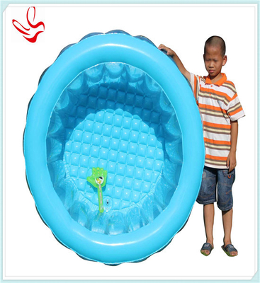 Large PVC Stripe Round Inflatable Swimming Pools For Babies Play , 134X57cm