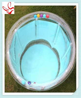 Clear Scaffolding PVC Inflatable Swimming Pools Small For Water Park