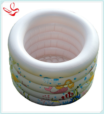 Durable PVC Round Kids Inflatable Swimming Pools Five Layers , 96X72cm