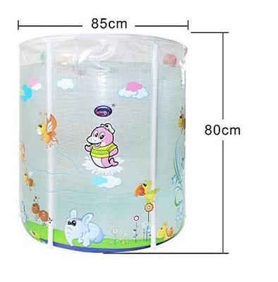 Customized Pvc Kids Inflatable Swimming Pools Clear With Double Valves