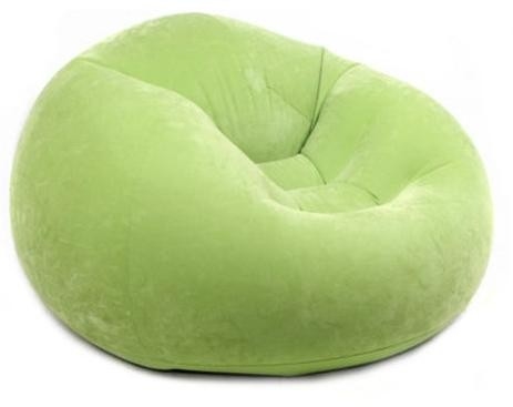 Small Purple Flocking Inflatable Sofa Chair For Living Room