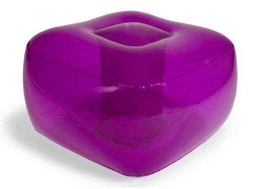 Square Plasitc Air Inflatable Sofa Chair 0.4mm Pvc For Children