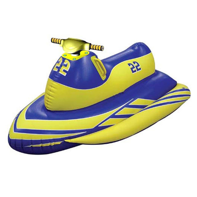 Customized Durable PVC Inflatable Water Toys Motorboat Rider For Adults