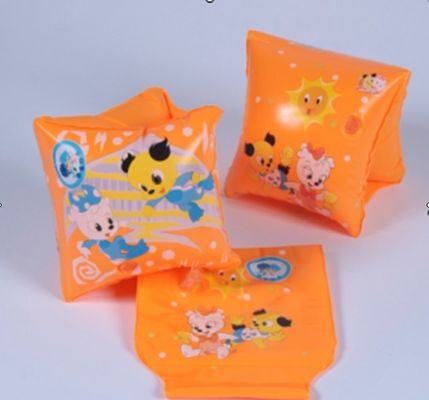 Custom Safe Double Chamber Inflatable Arm Bands / Arm Rings For Kids To Learn Swimming