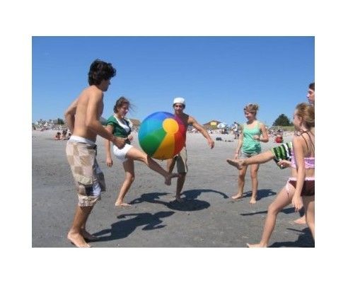 0.18mm PVC Inflatable Beach Balls For Football Game Eco-friendly