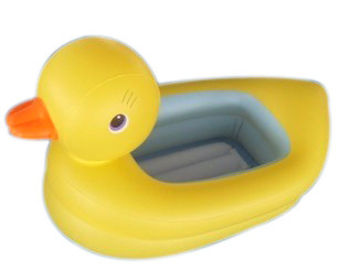 brinquedos infláveis da água do PVC de 0.25mm do pato amarelo para que a criança nade