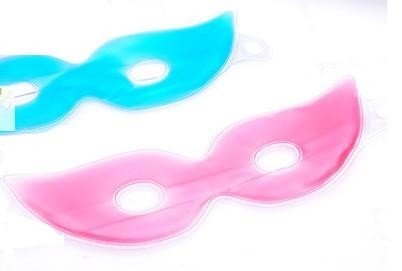 Máscaras de olho cor-de-rosa ou azuis do gel para os olhos roxos e os enrugamentos